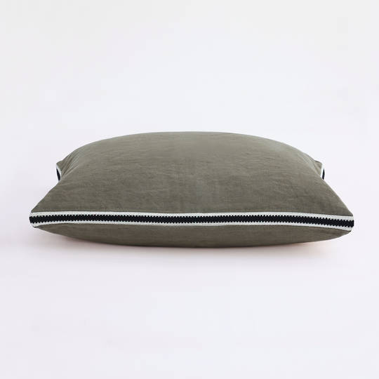 MM Linen | Linea Cushion 60 x 40cm | Olive